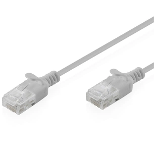 Патч-корд 3м, UTP, cat.6, Sliim, AWG 32/7, Cu, LSZH, grey Digitus (DK-1618-030S) изображение 1
