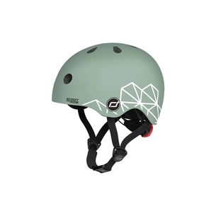 Шолом Scoot&Ride 45-51см , зелений, з ліхтариком (SR-181206-GREENLINES) зображення 1