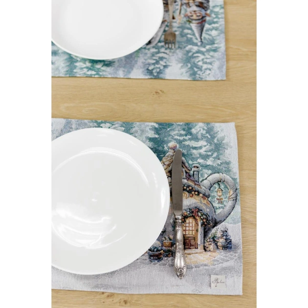 Серветка на стіл Прованс гобеленова Казкові гноми 30х50 см (038427) - зображення 6