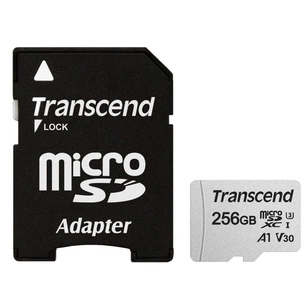 Карта пам'яті Transcend 256GB microSDXC class 10 UHS-I (TS256GUSD300S-A) зображення 1