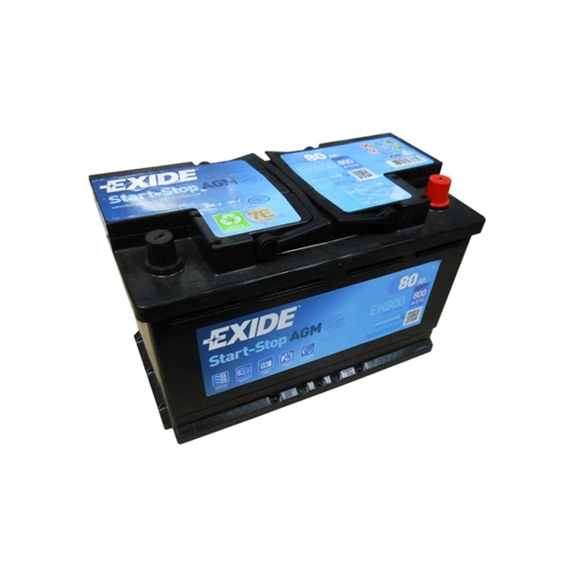 Акумулятор автомобільний EXIDE START-STOP AGM 80A (EK800) - изображение 1