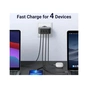 Зарядний пристрій Ugreen 4xUSB 100W (3xUSB-C+USB-A) Gan Tech Fast GAN Charger black CD226 (40747) - уменьшенное изображение 8