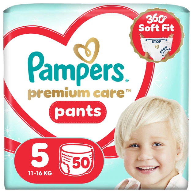 Підгузки Pampers Premium Care Pants Розмір 5 (11-16 кг) 50 шт (8006530320085) - зображення 1