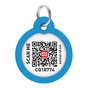Адресник для тварин WAUDOG Smart ID з QR паспортом "Градієнт блакитний", коло 30 мм (230-4036) - уменьшенное изображение 3