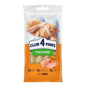 Лакомство для котов Club 4 Paws Кремовые с курицей 4х15 г (4820269144767) изображение 1