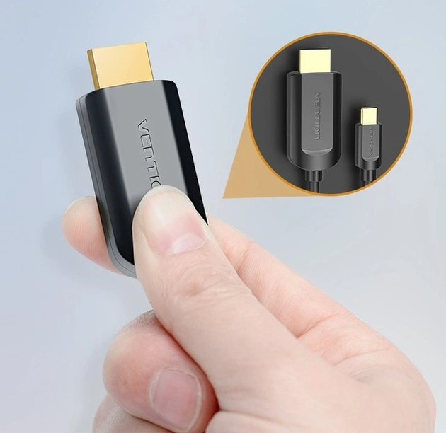 Адаптер-кабель Vention USB Type-C - HDMI (M/M), 2 м, Black (CGUBH) - изображение 1