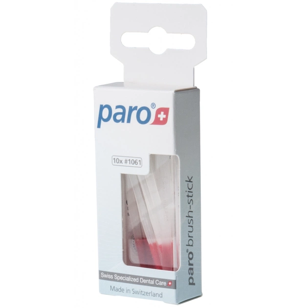 Щітки для міжзубних проміжків Paro Swiss brush-stick 10 шт. (7610458010617) - picture 1