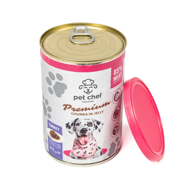 Вологий корм для собак Pet Chef З індичкою 415 г (4820255193601) - picture 5