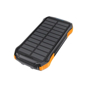 Батарея универсальная Choetech 10000mAh, 5V/2.1A, solar panel, Qi-5W, Black-Orange (B659-OR) изображение 1