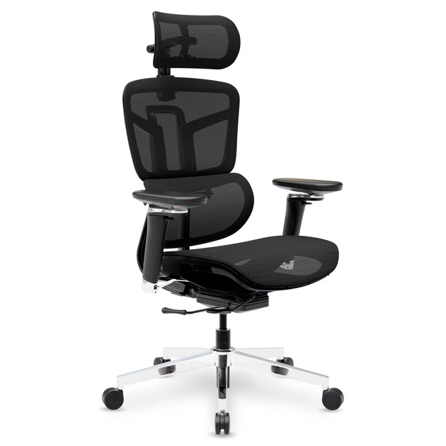 Офісне крісло Mealux S4 Air Black (HF-S4 M/B) - зображення 5