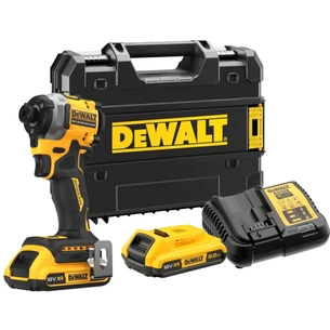 Шуруповерт DeWALT ударний 18 В XR Li-Ion, 2x2Ah, 206 Нм, 2 Аг, 3250 об/хв, TSTAK (DCF850D2T) зображення 1