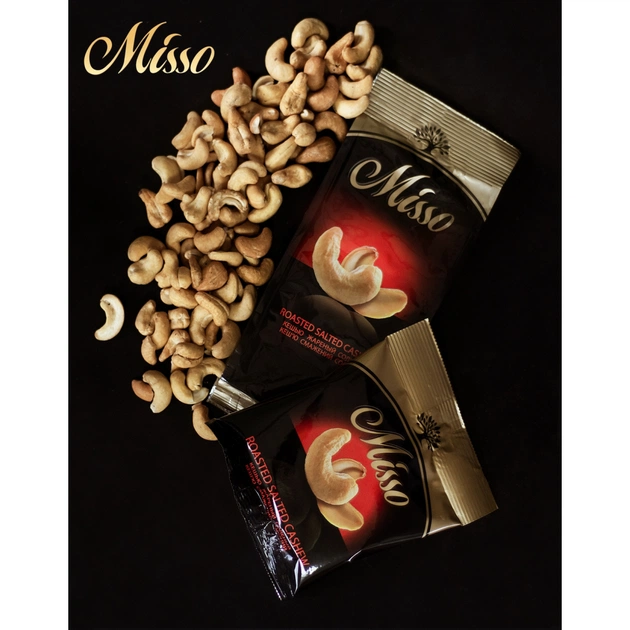 Горіхи Misso Ядра кеш'ю смажені з морською сіллю 150 г (4820146730113) - зображення 3