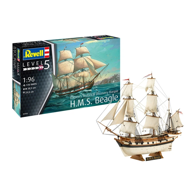 Збірна модель Revell Барк H.M.S. Beagle рівень 4 масштаб 1:96 (RVL-05458) - изображение 1