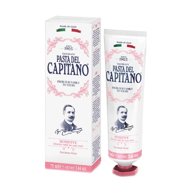Зубная паста Pasta del Capitano Sensitive Для чувствительных зубов 75 мл (8002140037559) - изображение 1