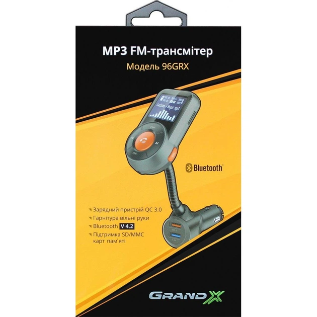 FM модулятор Grand-X 96GRX - зображення 7