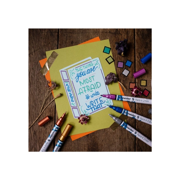 Набір маркерів Schneider металік Paint-It 2,0 мм 4 шт (ML01111502) - picture 8