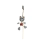 Іграшка для котів Hippie Pet Вудка з ведмедиком сіра 40 см (HIPCW2303010-1) - зменшене зображення 1