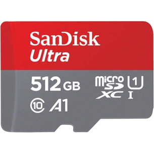 Карта пам'яті SanDisk 512GB microSDXC UHS-I Ultra A1 (SDSQUA4-512G-GN6MN) зображення 1