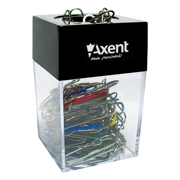 Подставка для скрепок Axent Magnetic box, 4,2х4,2х6,9 cm (4120-А) - изображение 1