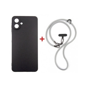 Чохол до мобільного телефона Dengos Case + Cross-body Strap Samsung Galaxy A07 Black+Grey (DG-KM-CCRB-15) зображення 1