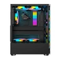 Корпус 1stPlayer V2-A-BK-4F1 Black без БЖ - зменшене зображення 3