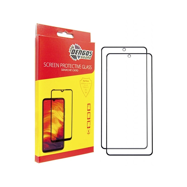 Стекло защитное Dengos Kit 2pcs Xiaomi Redmi Note 14 (DG-TG2P-63) - изображение 1