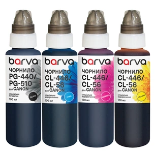 Чорнило Barva Canon PG-445PBK pigm + CL-446C/M/Y 4x100 мл, special (CPG445-100-2MP) зображення 1