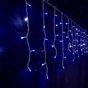 Гірлянда Novogod`ko бахрома 83 LED, синій, 3*0,6 м, мерехтіння (973777) зображення 1