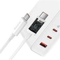 Зарядний пристрій Baseus GaN5 Pro Fast Charger 2C+U 140W + Cable 1.0m Type-C 240W white (CCGP100202) - уменьшенное изображение 9