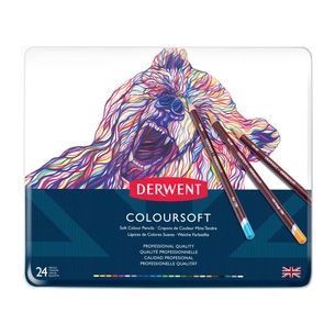 Олівці кольорові Derwent Coloursoft, 24 кольорів (5028252188937) зображення 1