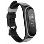 Ремінець до фітнес браслета BeCover Colour Style для Xiaomi Mi Smart Band 5 Black-Gray (705155) - зменшене зображення 1