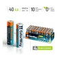 Батарейка ColorWay AA LR6 Alkaline Power (лужні) * 40 colour box (CW-BALR06-40CB) - зменшене зображення 2