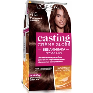 Фарба для волосся L'Oreal Paris Casting Creme Gloss 415 - Морозний каштан 120 мл (3600521119525) изображение 1