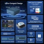 Комп'ютер GEEKOM Mini IT13 2025 Edition / i9-13900HK, 32, 2TB, W11Pro (GMIT13I913900HK-322-EU) - зменшене зображення 8