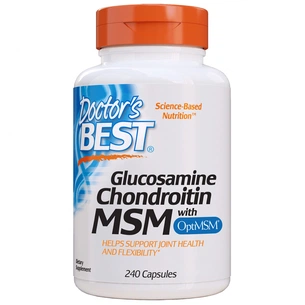 Вітамінно-мінеральний комплекс Doctor's Best Глюкозамін & Хондроитин & МСМ, OptiMSM, 240 капсул (DRB-00081) зображення 1
