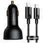 Зарядний пристрій Baseus Superme Digital Display PPS Dual Quick Charger Car Charger black (TZCCZX-01) - уменьшенное изображение 1