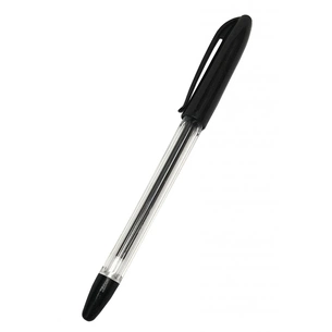 Ручка кулькова H-Tone 0,7 мм, з грипом, чорна, уп. 50 шт (PEN-HT-JJ201307-B) зображення 1