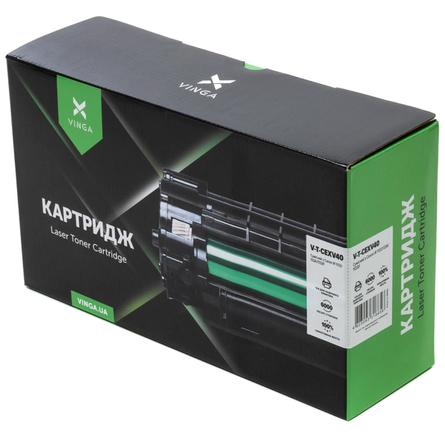 Тонер-картридж Vinga CANON C-EXV40 6K, Black, IR 1133/133A/1133 (V-T-CEXV40) - picture 2