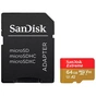 Карта пам'яті SanDisk 64GB microSD class 10 UHS-I Extreme For Action Cams and Dro (SDSQXAH-064G-GN6AA) - уменьшенное изображение 1
