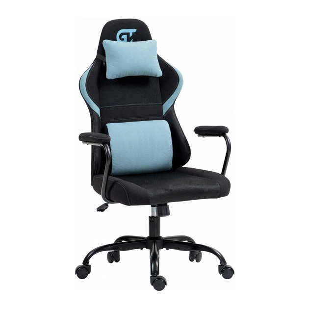 Крісло ігрове GT Racer X-2322 Black/Blue (X-2322 Fabric Black/Blue) - зображення 1