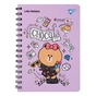 Блокнот Yes Line Friends Choco А5 80 листов двойная спираль с резинкой Линия (151771) - уменьшенное изображение 1