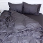 Постільна білизна MirSon Satin Stripe 30-0012 Dark Gray 175х210 Двоспальна (2200005251973) - зменшене зображення 3