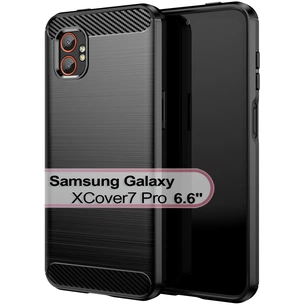 Чохол до мобільного телефона BeCover Carbon Series Samsung Galaxy XCover7 Pro SM-G766B Black (713559) зображення 1
