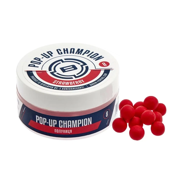 Бойл Brain Champion Pop-Up Strawberry (полуниця) 6mm 34g (1858.11.57) - изображение 1