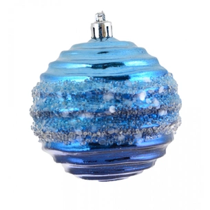 Ялинкова іграшка YES! Fun Морська таємниця куля світло блакитний 8 см (972858) зображення 1