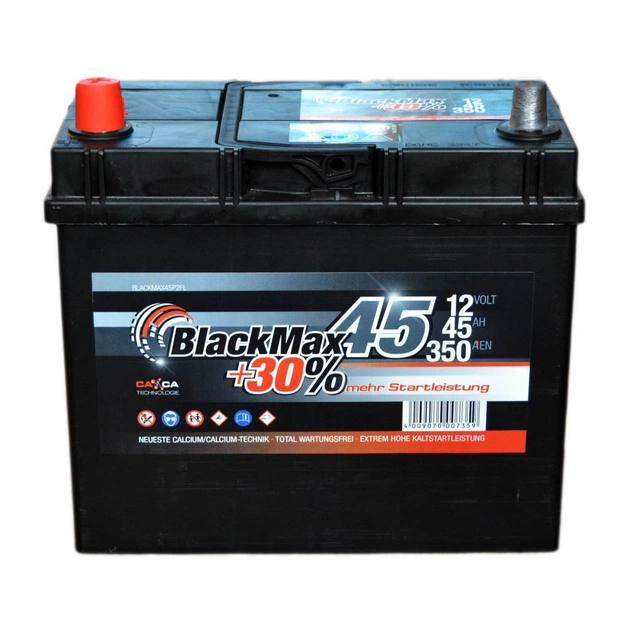Акумулятор автомобільний BlackMax 45A (B4023) - изображение 1