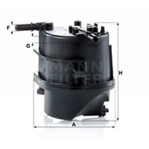 Фільтр паливний Mann WK939 зображення 1