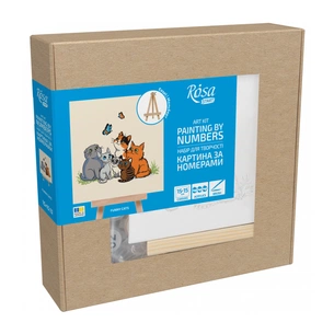 Картина по номерам Rosa Funny Cats, 15х15см, з мольбертом (4823098548577) picture 1