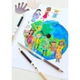 Карандаши цветные Faber-Castell Children of the World 24 кольору тригранні + 3 двосторонніх круглих, (511515) (32332) - уменьшенное изображение 10