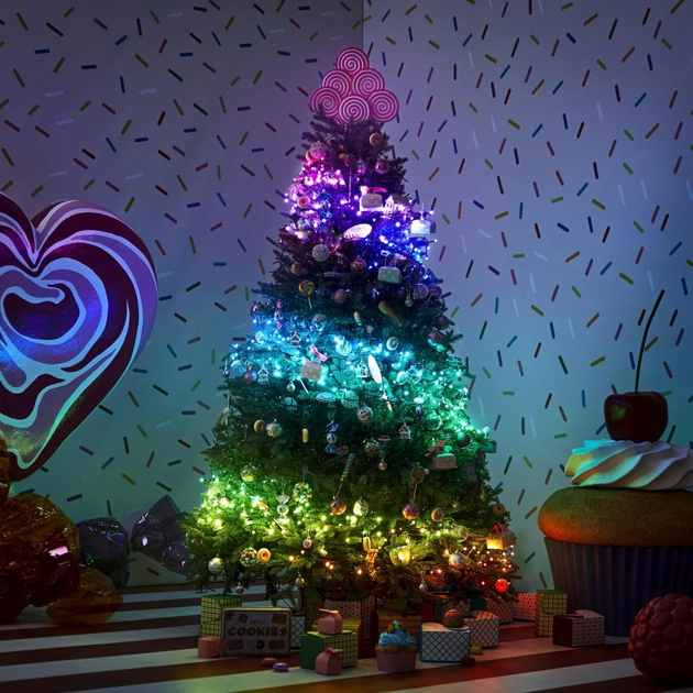 Гірлянда Twinkly Smart LED Dots 200 RGB LED Lights String, Clear Wire, Plug, IP44 10м (TWD200STP-TEU) - picture 10